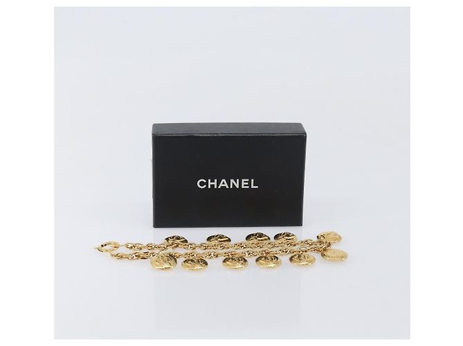 Collana CHANEL Mademoiselle Metallo Oro CC Auth 206642V D'oro - vista 15