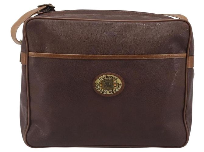 Borsa a tracolla Burberrys in pelle marrone e oro Auth ep15952 D'oro - vista 13
