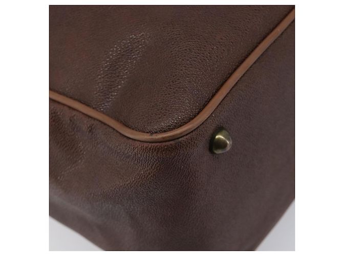 Borsa a tracolla Burberrys in pelle marrone e oro Auth ep15952 D'oro - vista 15