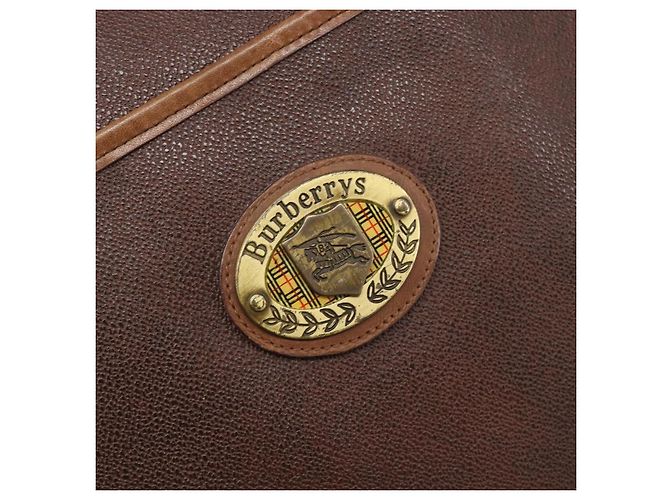 Borsa a tracolla Burberrys in pelle marrone e oro Auth ep15952 D'oro - vista 17