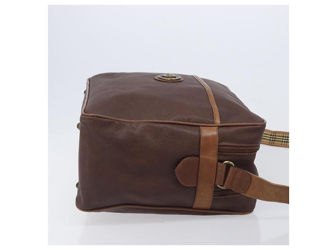 Borsa a tracolla Burberrys in pelle marrone e oro Auth ep15952 D'oro - vista 3