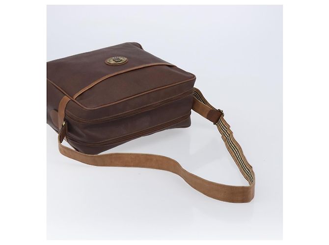 Borsa a tracolla Burberrys in pelle marrone e oro Auth ep15952 D'oro - vista 7