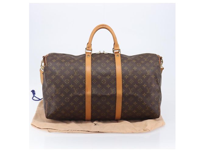 LOUIS VUITTON Monogram Keepall Bandouliere 50 Boston Bag M41416 LV Auth 203189V Monogramm - Ansicht 12
