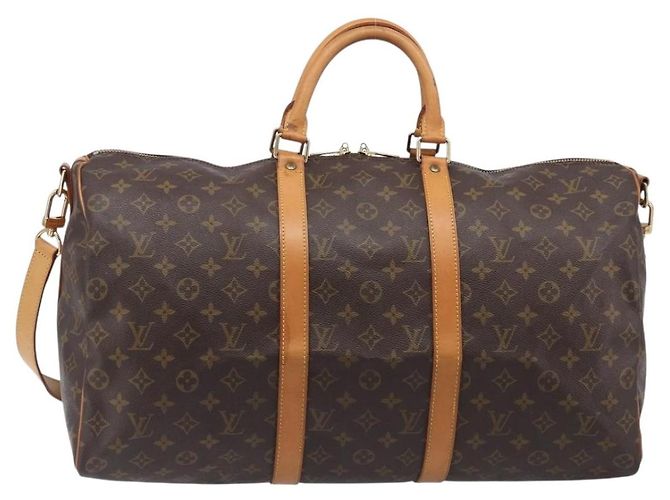 LOUIS VUITTON Monogram Keepall Bandouliere 50 Boston Bag M41416 LV Auth 203189V Monogramm - Ansicht 13