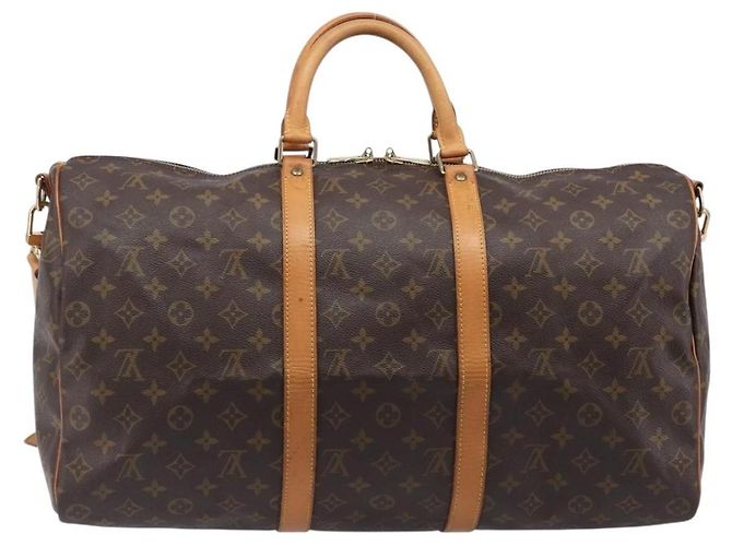 LOUIS VUITTON Monogram Keepall Bandouliere 50 Boston Bag M41416 LV Auth 203189V Monogramm - Ansicht 2