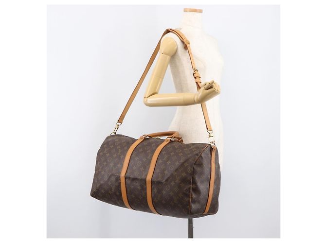 LOUIS VUITTON Monogram Keepall Bandouliere 50 Boston Bag M41416 LV Auth 203189V Monogramm - Ansicht 26