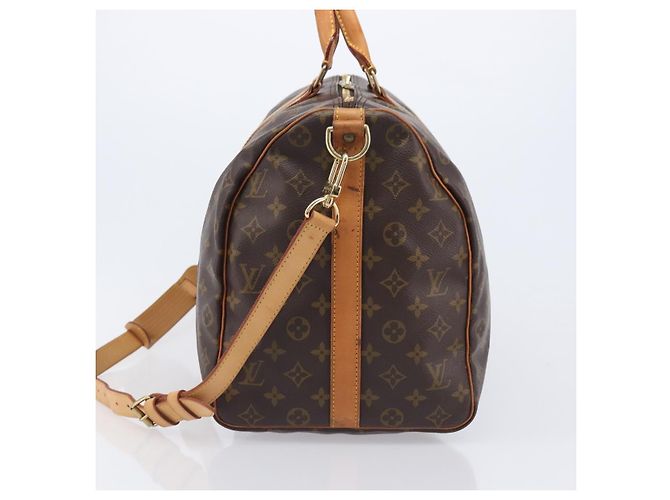 LOUIS VUITTON Monogram Keepall Bandouliere 50 Boston Bag M41416 LV Auth 203189V Monogramm - Ansicht 4
