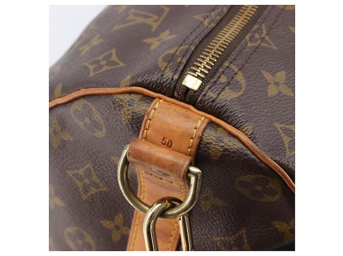 LOUIS VUITTON Monogram Keepall Bandouliere 50 Boston Bag M41416 LV Auth 203189V Monogramm - Ansicht 9