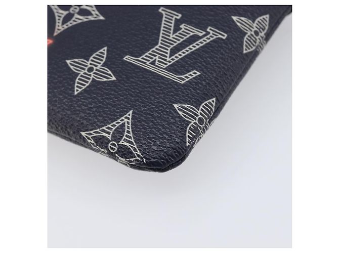 LOUIS VUITTON Monogram Neon Color Pochette Apollo PM Navy M62898 LV Auth 206698A Bleu Marine Monogramme - vue 15