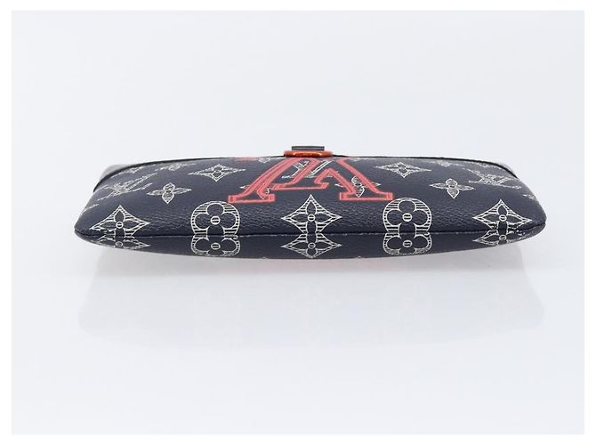 LOUIS VUITTON Monogram Neon Color Pochette Apollo PM Navy M62898 LV Auth 206698A Bleu Marine Monogramme - vue 6