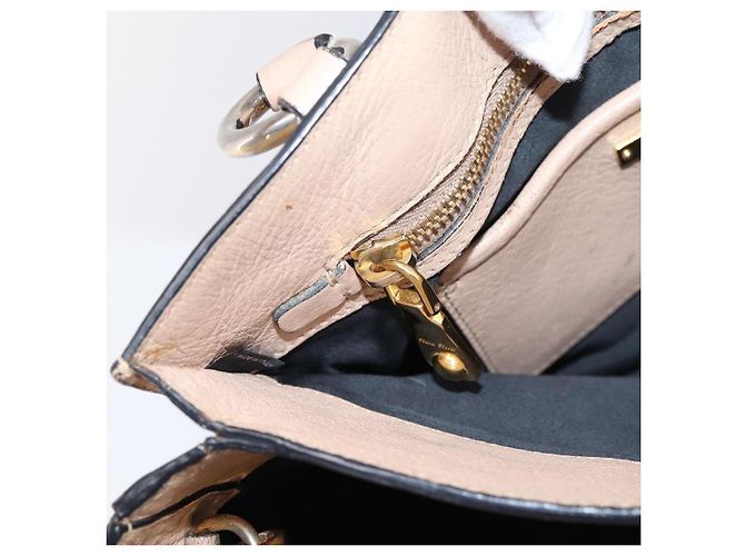 Borsa a mano Miu Miu in pelle 2way Beige Gold Auth BA16044A D'oro - vista 26