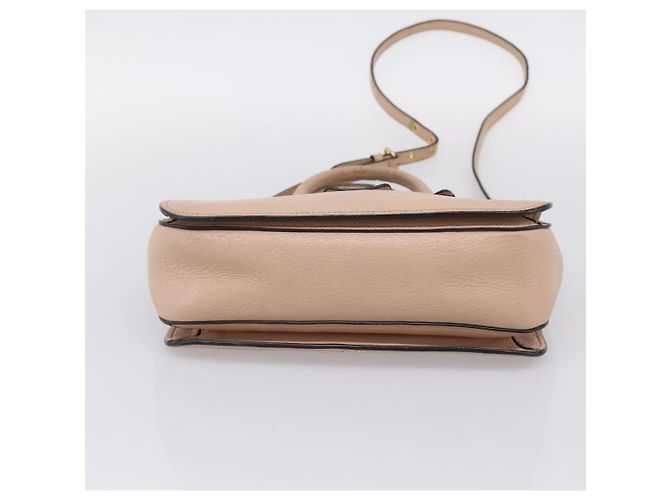 Borsa a mano Miu Miu in pelle 2way Beige Gold Auth BA16044A D'oro - vista 5