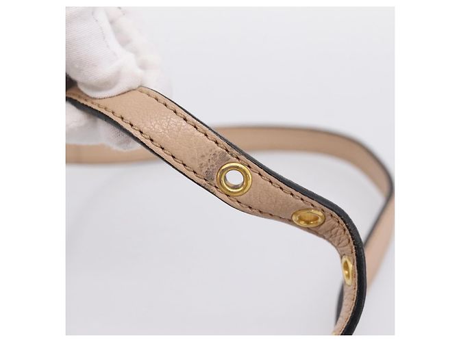 Borsa a mano Miu Miu in pelle 2way Beige Gold Auth BA16044A D'oro - vista 9