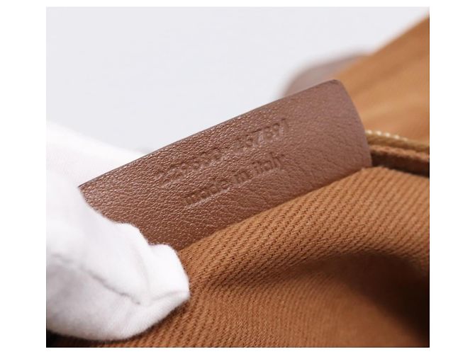 Autre Marque Borsa a mano Saint Laurent Muse toe in pelle marrone e oro autentica am12717A D'oro - vista 12