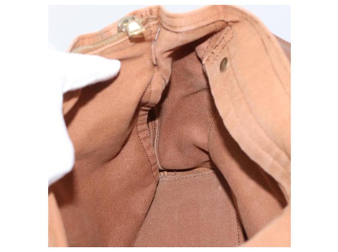 Autre Marque Borsa a mano Saint Laurent Muse toe in pelle marrone e oro autentica am12717A D'oro - vista 20