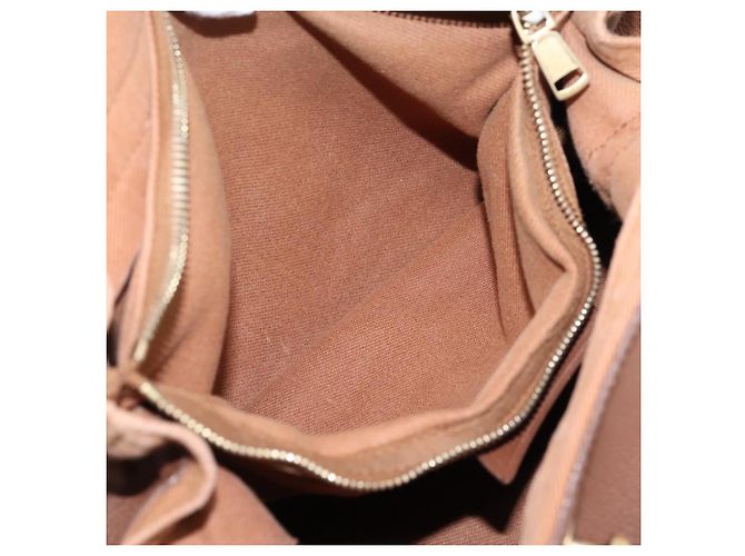 Autre Marque Borsa a mano Saint Laurent Muse toe in pelle marrone e oro autentica am12717A D'oro - vista 22