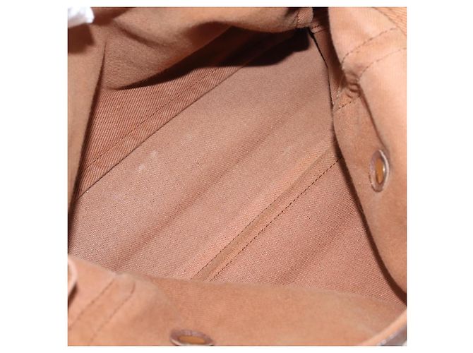 Autre Marque Borsa a mano Saint Laurent Muse toe in pelle marrone e oro autentica am12717A D'oro - vista 23