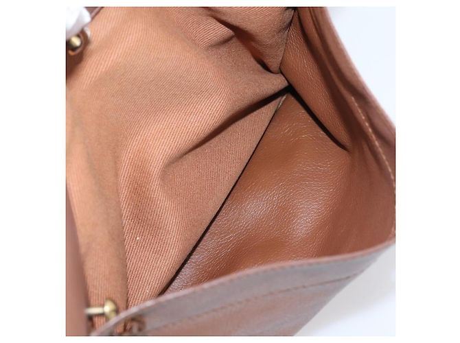 Autre Marque Borsa a mano Saint Laurent Muse toe in pelle marrone e oro autentica am12717A D'oro - vista 24