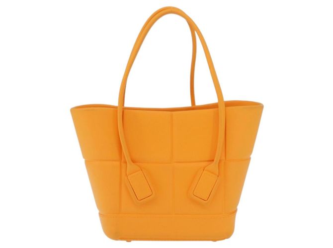 Borsa a mano Bottega Veneta Rubber Orange Auth 207536A Arancione - vista 13