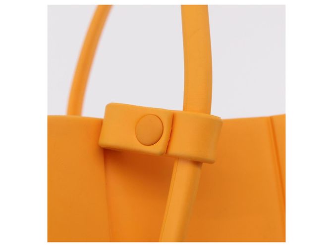 Borsa a mano Bottega Veneta Rubber Orange Auth 207536A Arancione - vista 18