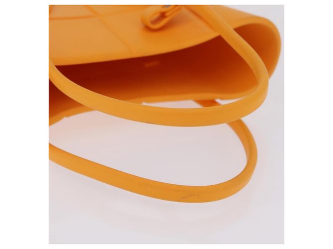 Borsa a mano Bottega Veneta Rubber Orange Auth 207536A Arancione - vista 7