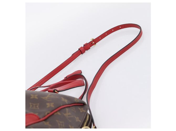 Borsa a mano LOUIS VUITTON Monogram Retiro PM 2way Rossa M50057 LV Auth ep16305A Rosso Monogramma - vista 15