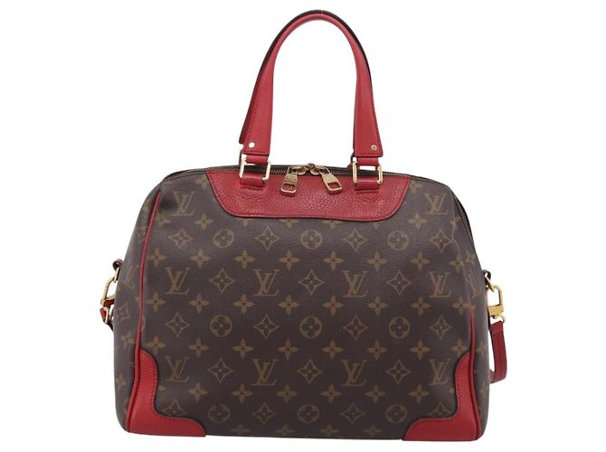 Borsa a mano LOUIS VUITTON Monogram Retiro PM 2way Rossa M50057 LV Auth ep16305A Rosso Monogramma - vista 2