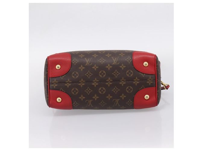 Borsa a mano LOUIS VUITTON Monogram Retiro PM 2way Rossa M50057 LV Auth ep16305A Rosso Monogramma - vista 5