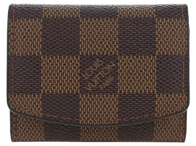 LOUIS VUITTON Damier Ebene Gemelos Silver Auth 206661V Plata - vista 13