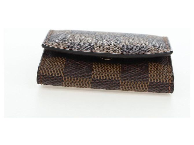 LOUIS VUITTON Damier Ebene Gemelos Silver Auth 206661V Plata - vista 6