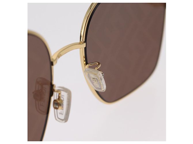FENDI Sonnenbrille Metal Gold Tone Auth BA16153M - Ansicht 14
