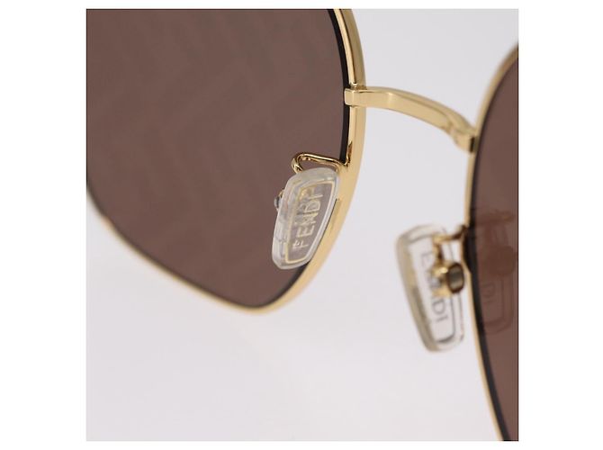 FENDI Sonnenbrille Metal Gold Tone Auth BA16153M - Ansicht 15
