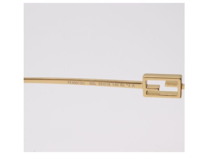 FENDI Sonnenbrille Metal Gold Tone Auth BA16153M - Ansicht 16