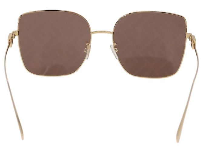 FENDI Sonnenbrille Metal Gold Tone Auth BA16153M - Ansicht 2