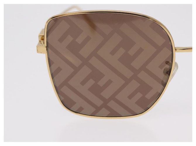 FENDI Sonnenbrille Metal Gold Tone Auth BA16153M - Ansicht 3