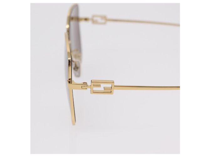 FENDI Sonnenbrille Metal Gold Tone Auth BA16153M - Ansicht 6