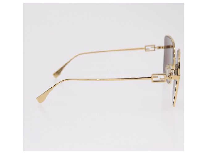 FENDI Sonnenbrille Metal Gold Tone Auth BA16153M - Ansicht 7