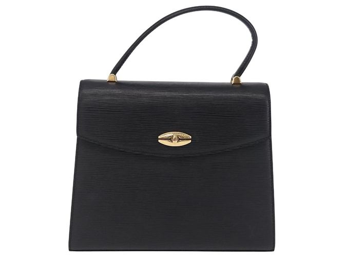 Borsa a mano LOUIS VUITTON Epi Malesherbes Nera M52372 LV Auth ep16338A Nero - vista 13