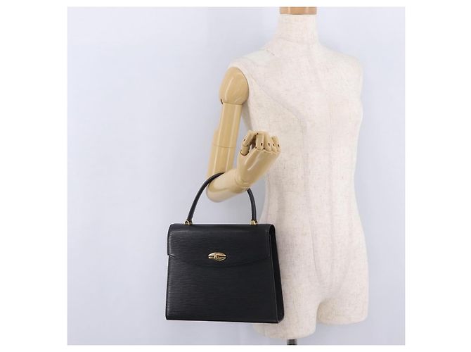 Borsa a mano LOUIS VUITTON Epi Malesherbes Nera M52372 LV Auth ep16338A Nero - vista 30