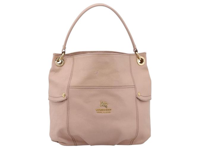 Borsa Tote BURBERRY Blue Label in pelle Beige Oro Auth bs37492 D'oro - vista 13