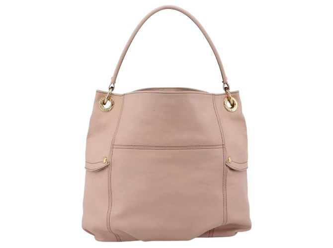 Borsa Tote BURBERRY Blue Label in pelle Beige Oro Auth bs37492 D'oro - vista 2