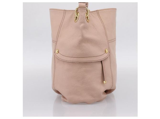 Borsa Tote BURBERRY Blue Label in pelle Beige Oro Auth bs37492 D'oro - vista 3