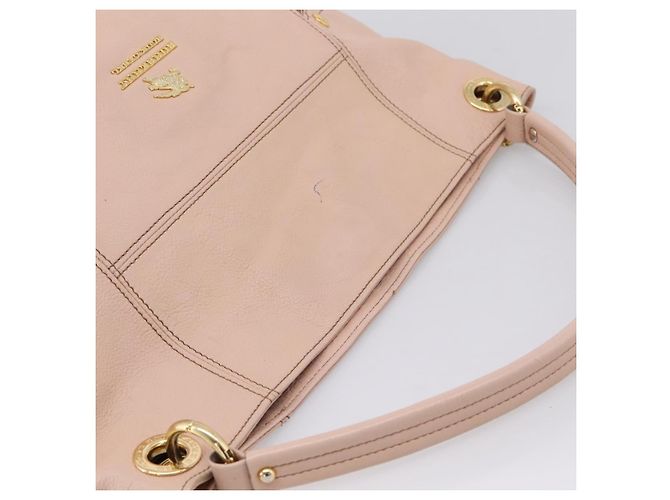Borsa Tote BURBERRY Blue Label in pelle Beige Oro Auth bs37492 D'oro - vista 6