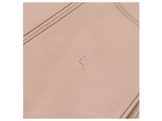 Borsa Tote BURBERRY Blue Label in pelle Beige Oro Auth bs37492 D'oro - vista 7