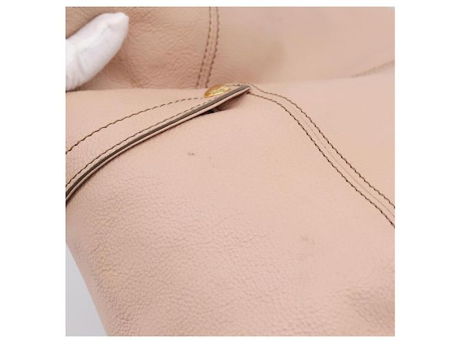 Borsa Tote BURBERRY Blue Label in pelle Beige Oro Auth bs37492 D'oro - vista 9