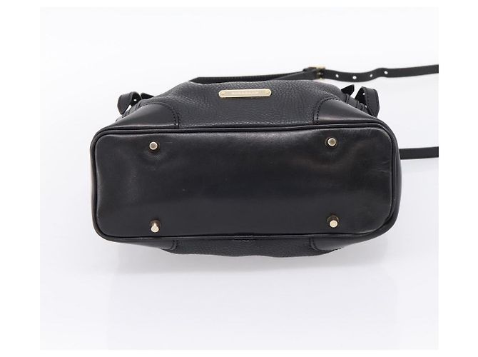 Borsa a mano BURBERRY in pelle 2way Nera Tono Oro Auth BA16124A Nero - vista 5