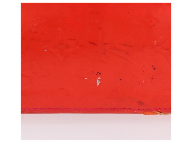 LOUIS VUITTON Monogram Vernis Fluo Reade PM Hand Bag Rose M91903 LV Auth 205868 Castaño - vista 18