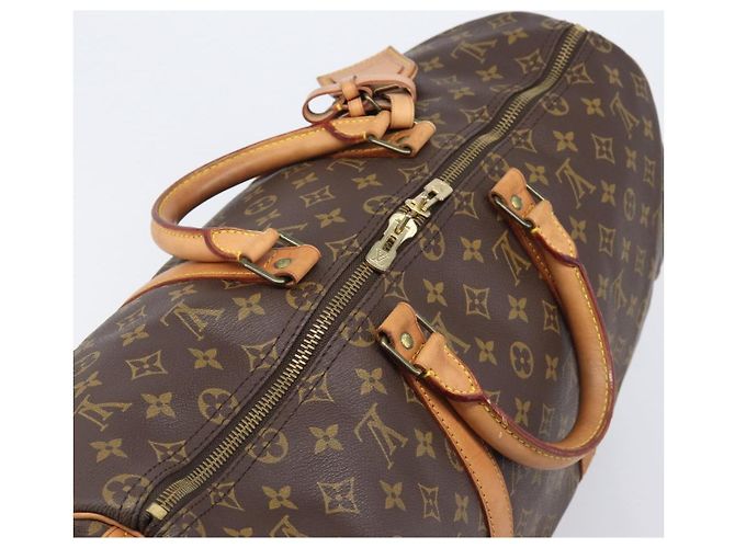 LOUIS VUITTON Monogram Keepall 50 Boston Bag M41426 LV Auth BA15561A Monogramme - vue 7