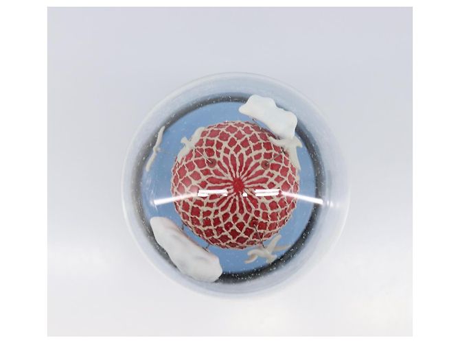 LOUIS VUITTON Almaero Snow Globe Glass Red Blue LV Auth 205963 - view 5