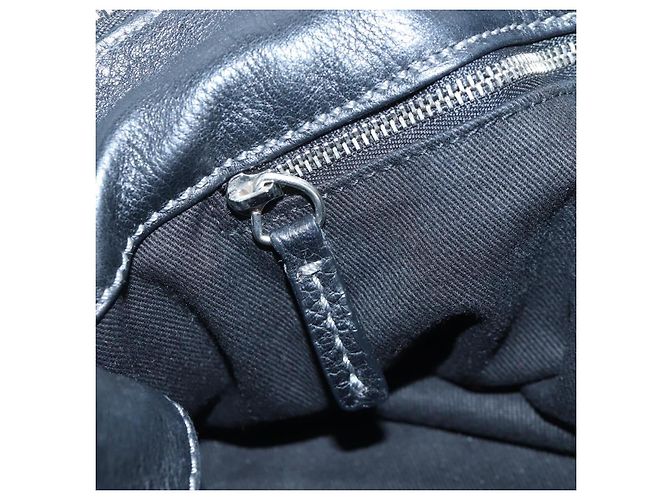 Chloé Bolso Chloe Paddington de cuero negro oro plata Auth BA16003V Dorado - vista 24